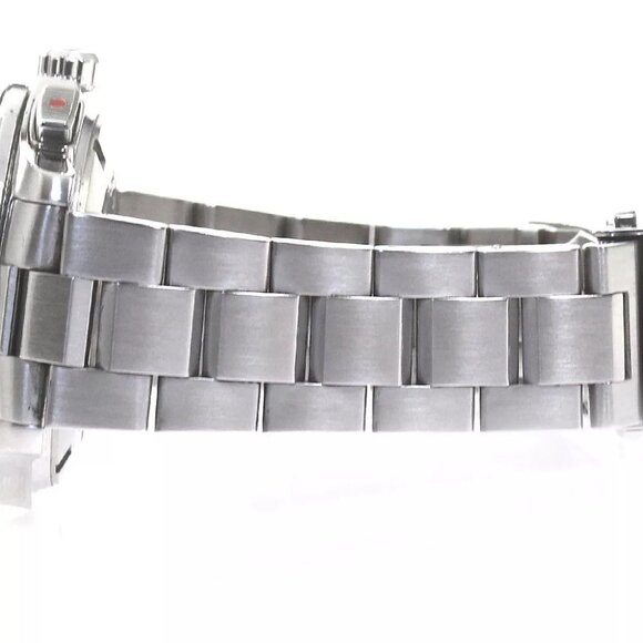 TAG HEUER Aquaracer WAP111Z Grand date Alarm Black Dial Quartz Men's - Picture 9 of 11